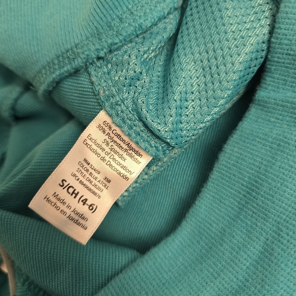 danskin now teal blue lounge shorts women's size small 4-6 - Picture 4 of 7